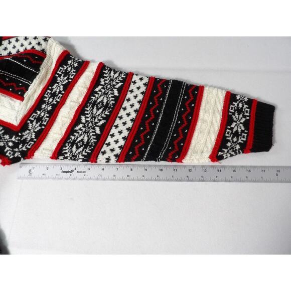 Alfred Dunner Sweater Small Knit Pull Over Grandma Core Nordic Fair Isle Ski Vtg - Picture 7 of 12